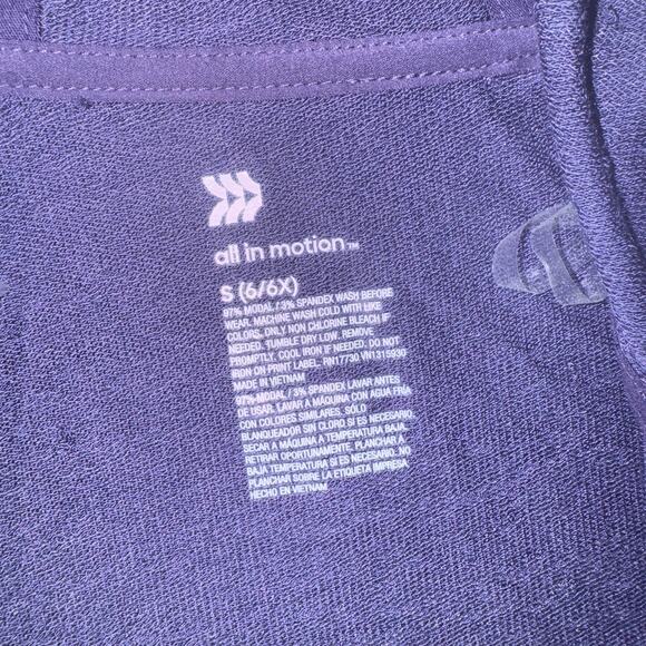 All in Motion Girls 6/6x Hooded Cardigan Fall Casual Comfy Open Front Layered - Picture 6 of 7